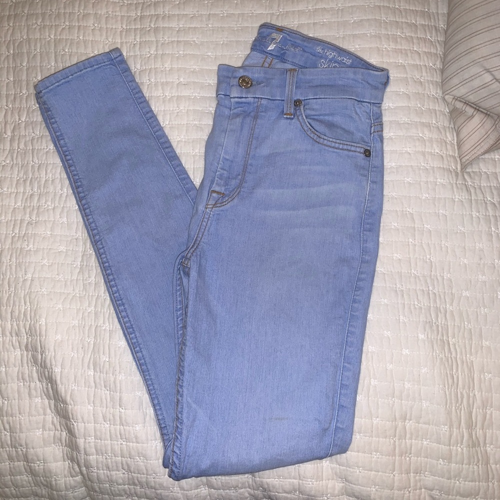 7 For All Mankind High Waisted Skinny Jeans